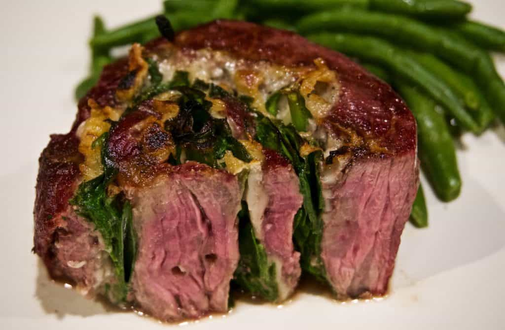 Flank Steak Pinwheels with Spinach, and Asiago Yummy Noises