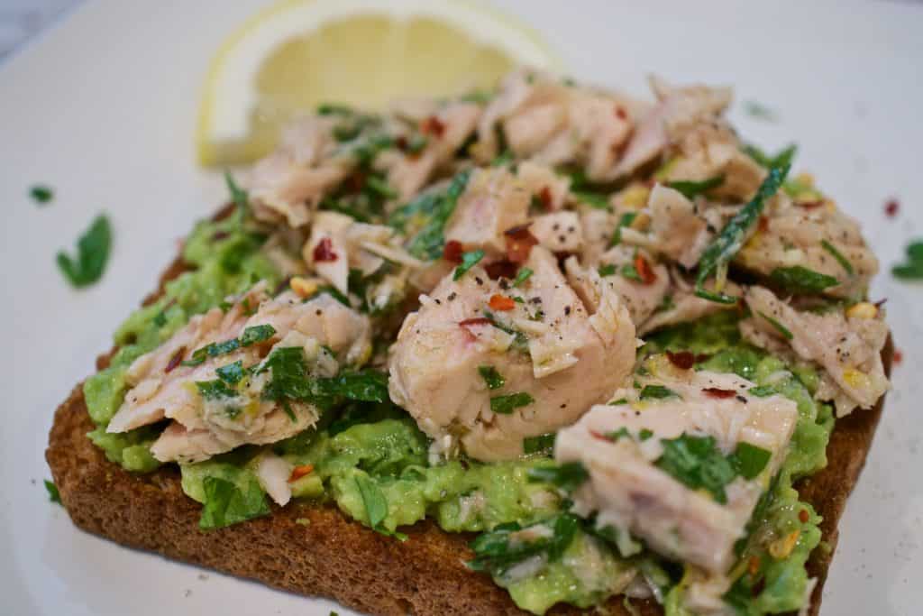 Simple Tuna Avocado Toast Yummy Noises